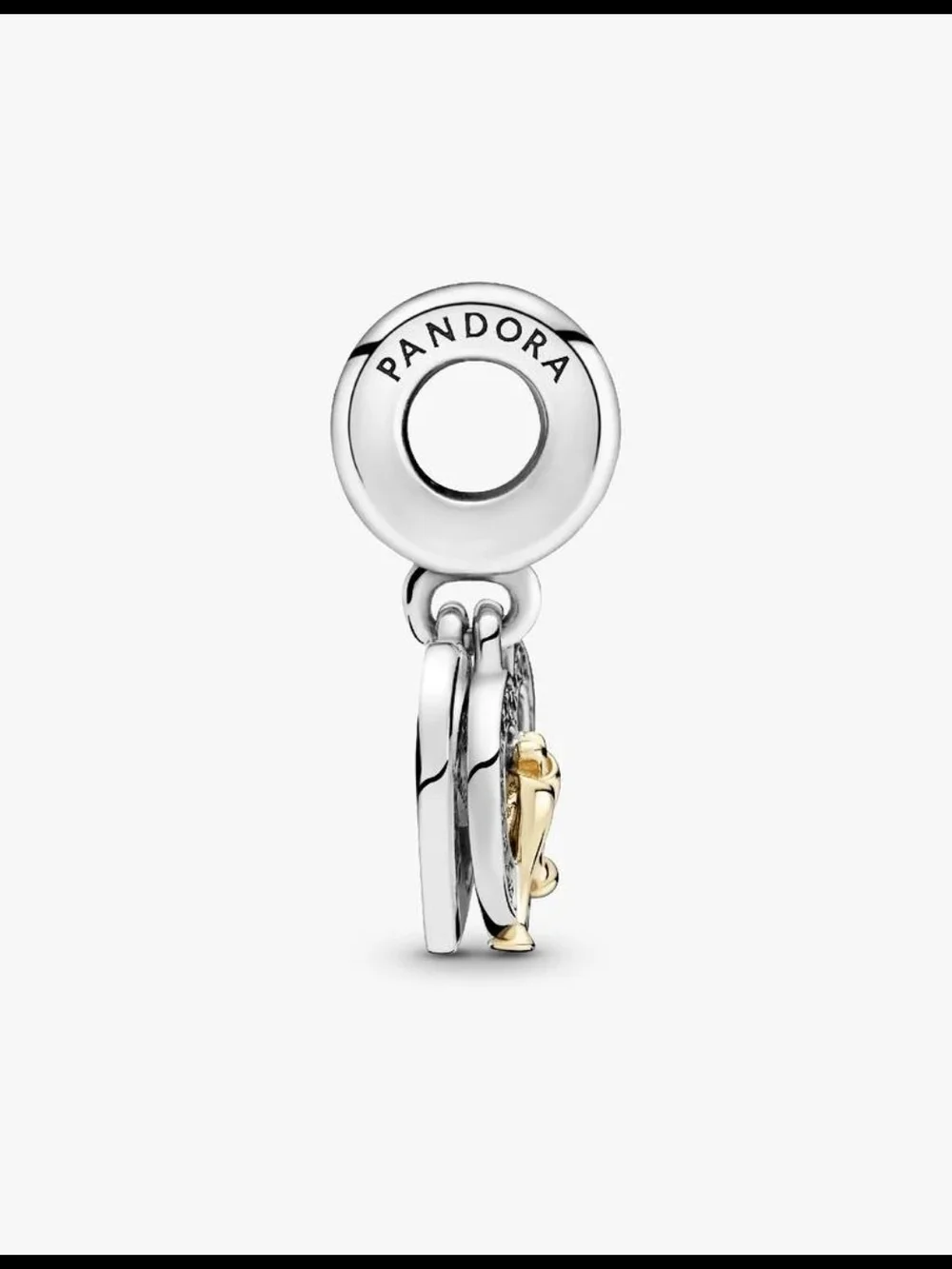 Pandora Two-tone Happy Anniversary Dangle Charm14k gold, Sterling silver